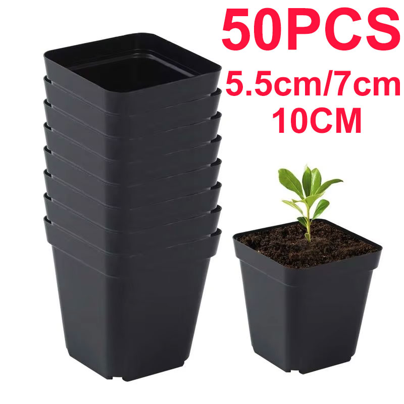 Net Pot 3 Inch - Doniczki na sadzonki 50 szt. Kwadratowe